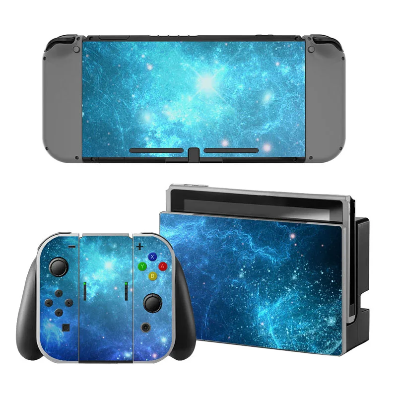 Серебристый Наклейка с кожицей для Nintendo Switch ДЛЯ NS Switch консоли контроллера геймпада Joy-con Обложка виниловая наклейка - Цвет: Серебристый