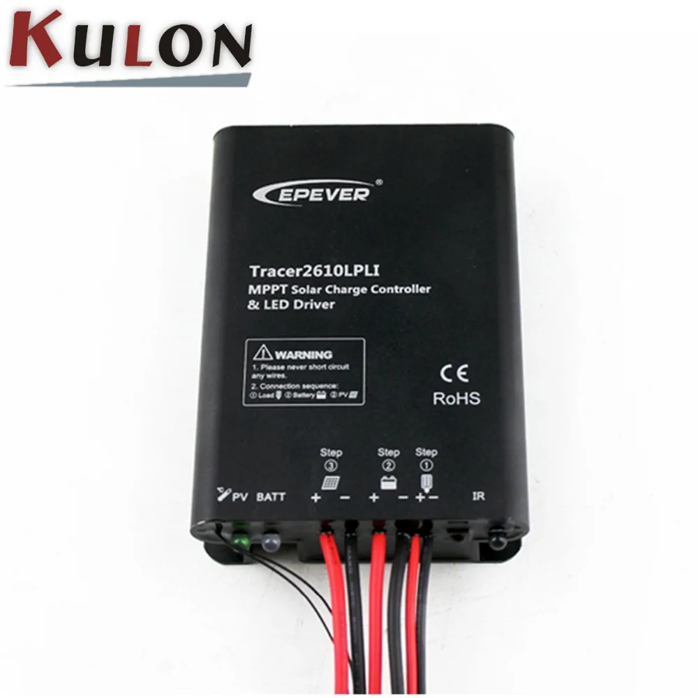 

Tracer2610LPLI 12v 24v 10 amp mppt solar charge controller lithium
