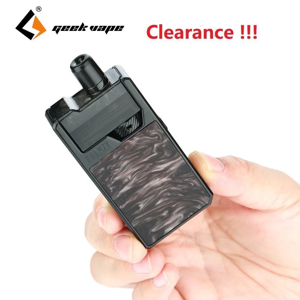 

Clearance!! GeekVape Frenzy Pod Kit 950mAh Battery 2ml Frenzy Pod AS Micro Chipset & NS Mesh Coil ecig vape pod kit VS Aegis Min