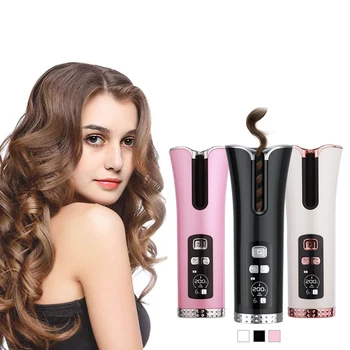 

USB Hair Curlers Automatic Curling Iron LCD Display Curling Wand 5200MAH Battery Hair Curling irons Ceramic Curling Hair tools