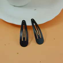 5 см DIY аксессуары для волос ручной работы Детская повязка на голову черный и золотой зажим для волос BB зажим заколки бант Материал