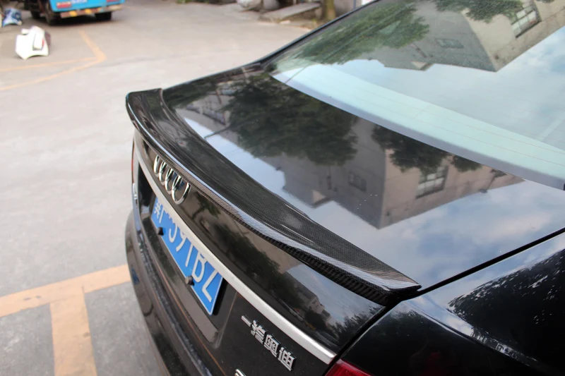 Карбоновое волокно задний спойлер багажника крыло для 2009-2012 Audi A6 C6 C стиль