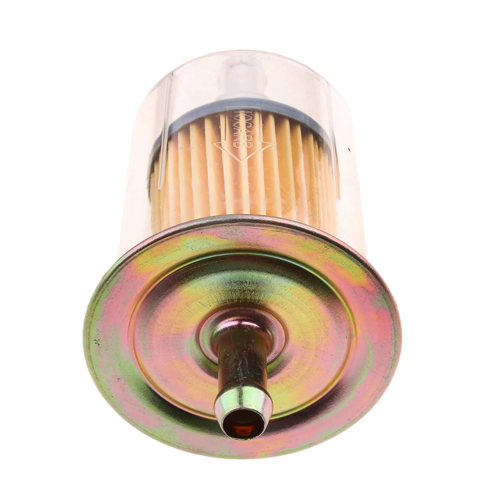 Universal Motorbike Inline Petrol Diesel Fuel Line Filter 9mm Plastic