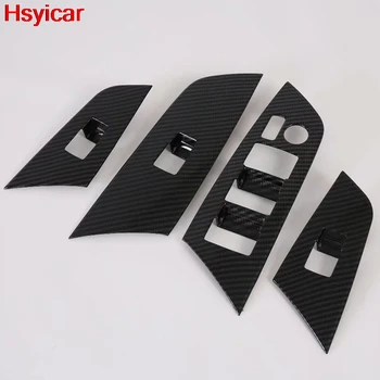 

Hsyicar For Toyota Prius 2019 2020 Door Armrest Window Lifter Glass Switch Button Panel Cover Trim Accessories ABS Carbon Fiber