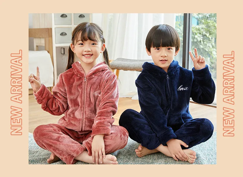 Детские пижамы, infantil inverno, фланелевый комплект одежды для детей, пижамы для мальчиков Фланелевое ночное белье для девочек пижамы для малышей от 2 до 12 лет