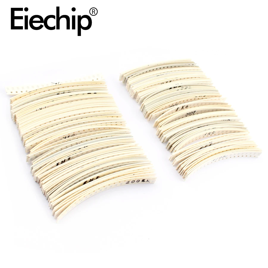 2000pcs 10 ohm-910K ohm 1206 SMD Resistor Kit Assorted set 5% 80values*25pcs SMD Resistors 10K 470/100/680 ohm resistance pack