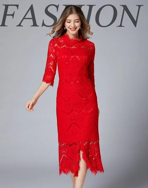 Robe Rouge Robes Pour Les Fetes Robe Longue Asymétrique En