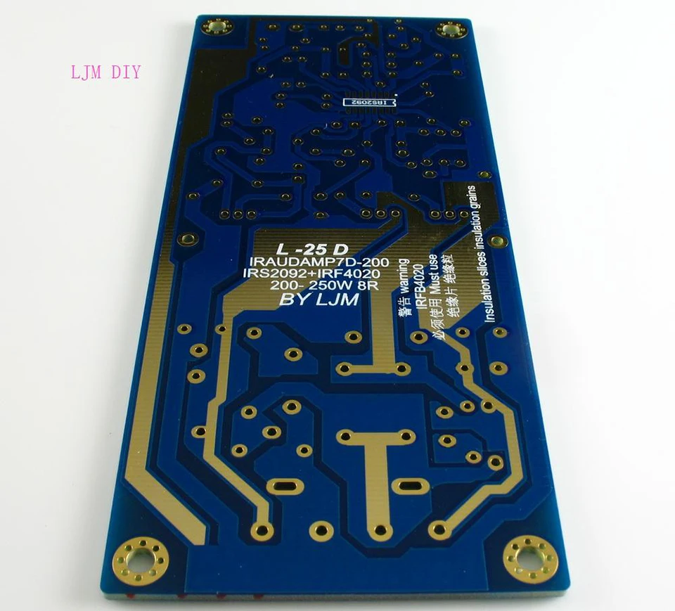Amplificadora de Áudio Placa de Amplificação Placa Peças Irs2092 Irfb4020 250w * 8ohm 2 L25d Iraudamp9 - Image 4