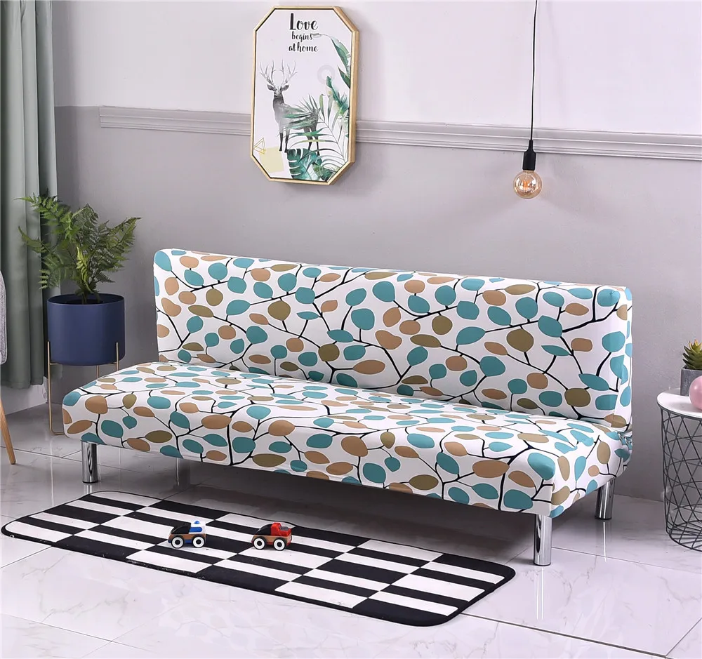 All-Inclusive Divano Coperchio A Tenuta Wrap Elastico Protector Fodera Coperture Senza Bracciolo Stampato Divano Letto Divano Coperture Copridivano