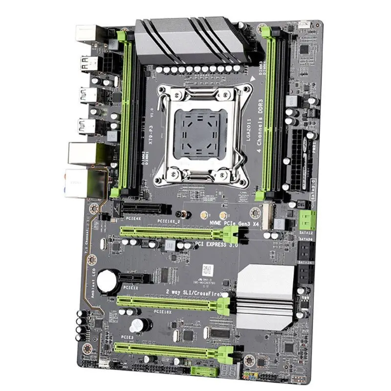 X79-P3 четырехканальный Deluxe X79 материнская плата по стандарту ATX USB3.0 SATA3.0 LGA 2011 практичная материнская плата для настольного компьютера 128GB DDR3 REG ECC