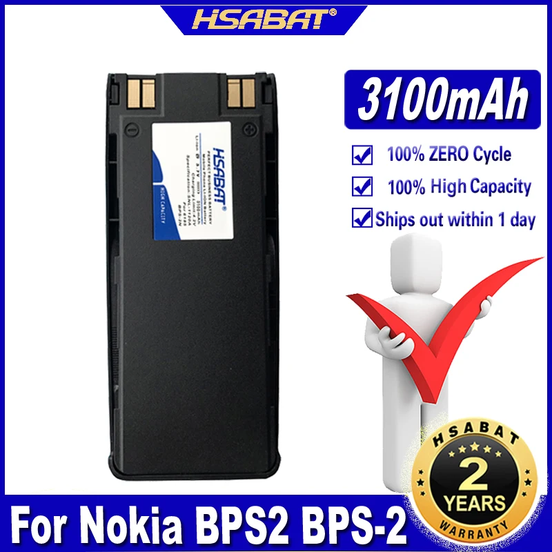 HSABAT 3100 мА/ч BPS2 BPS-2 BPS-2N Батарея для Nokia 6185 6138 5180 5170 5160 5150 5125 6110 6310I 6310 6210 6160 7110 6150 5185 |