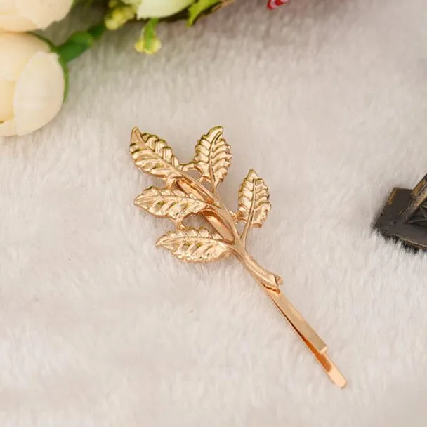 

1pcs/2019 new simple hair accessories gold silver hairpin jewelry retro text clips headdress wholesale F7.29
