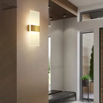 

Modern LED Acrylic Aisle Stairs Wall Lamps Lighting Fixtures Creative Dining Room Sconces Living Room Bedroom Balcony Deco Lamps