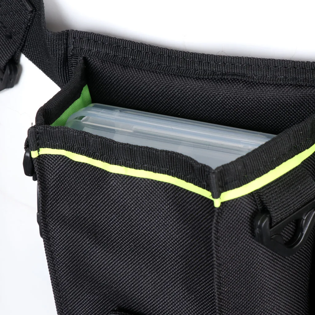 Fishing Pole Tackles Bag Shoulder Leg Pack Lures Rod Tackle Pouch with Case Box Fishing Waist Carry Bag 