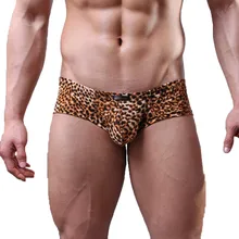 SAGACE популярные мужские новые леопардовые сексуальные короткие треугольные трусы с низкой талией, поглощающие пот, нижнее белье для плавания, дома