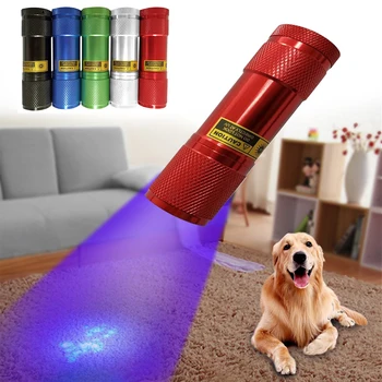 

Pet Urine Detector 9 LED UV Flashlight Ultraviolet Torch Zoom Mini UV Black Light Pet Urine Stains Detector #15
