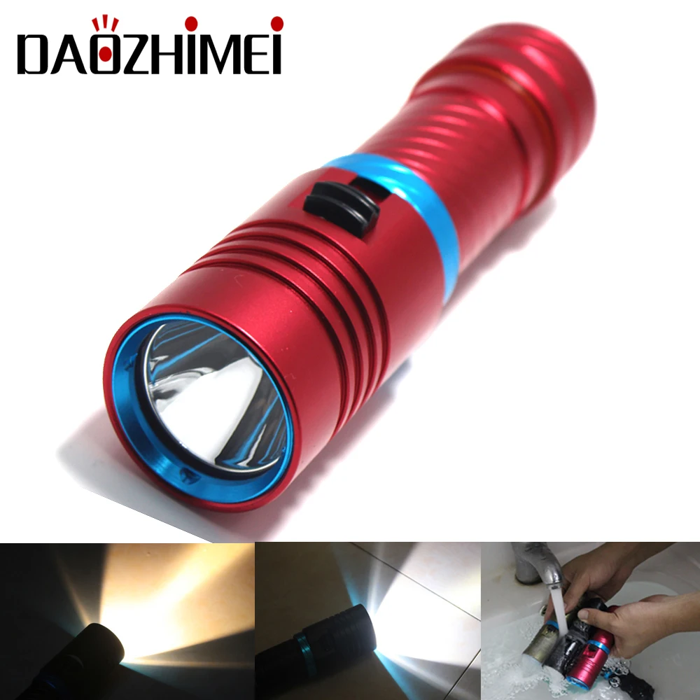 Led Flashlight Led Flashlights Diving Flashlight Outdoor Flashlight Camping Lantern L2 Led Flashlight Scuba Diving Light Waterproof Underwater Light Camping lanterna Torch For 18650 26650 Battery (Not included)