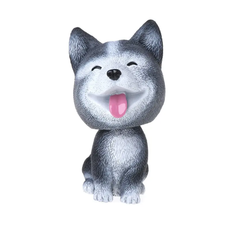 Орнамент с изображением собак мини Bobble-Head игрушки автомобиль кукла голова встряхивание автомобиля украшение интерьера LX9C - Название цвета: Зеленый