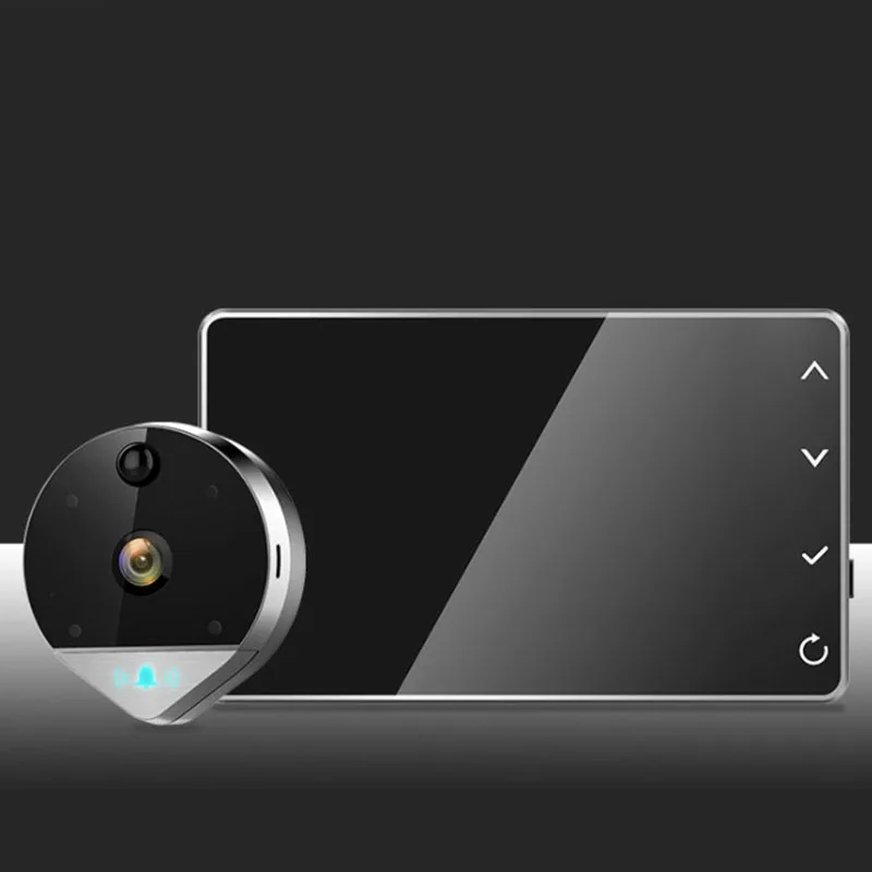 1080P Digital Peephole Viewer Home Security Doorbell Support Max 32Gb 170 Viewing Angle Motion Dete