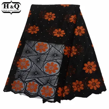 

African Net Lace Fabric Embroidered Lace Milk Silk Lace 2019 Nigerian Lace Fabric French Tulle Lace With Stones For Church