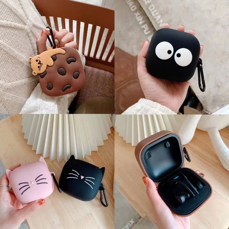 Cute Cookie Bear Cat Bricchette Custodia Protettiva Per Auricolari Per Beats Powerbeats Pro Auricolare Bluetooth Wireless Per Powerbeats Pro