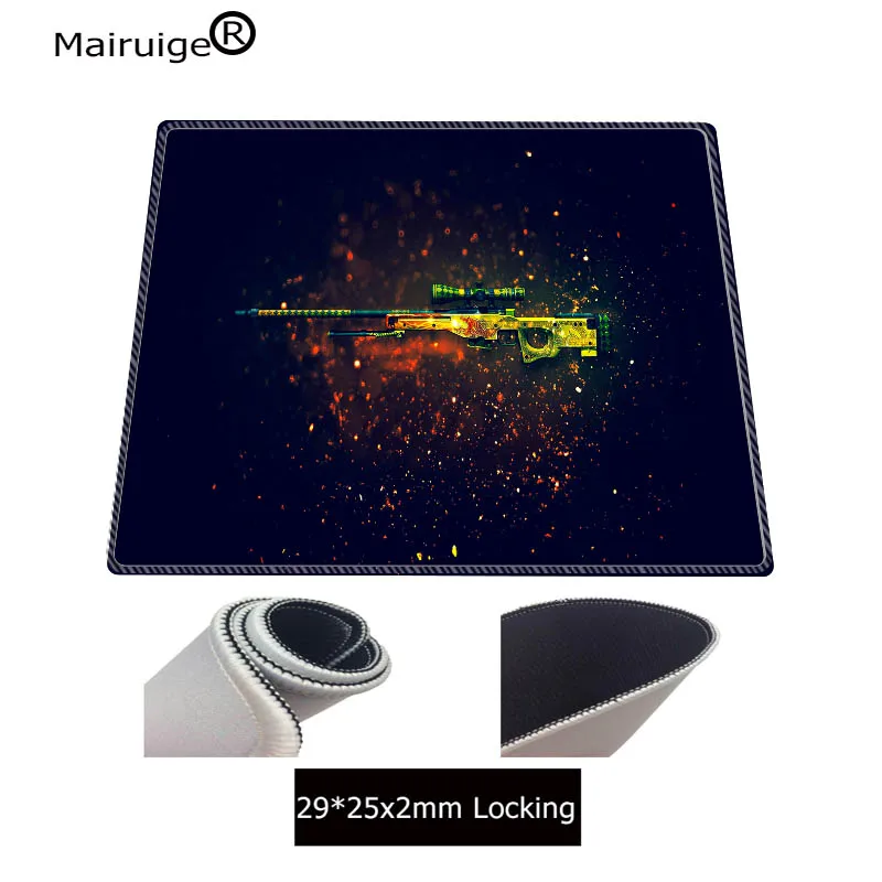 Игровой коврик для мыши Mairuige CS GO с большим замком и краями 40x90 см большой игровой