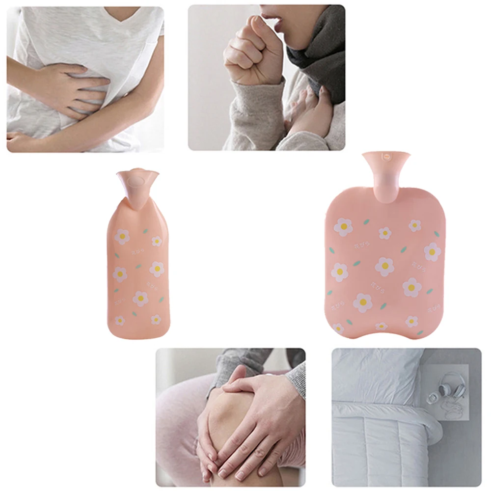 Thick Water Injection Hot Water Bottles Portable PVC Winter Warm Water Bottle Hand Warmer Girls Pocket Hand Feet Hot Water Bag O