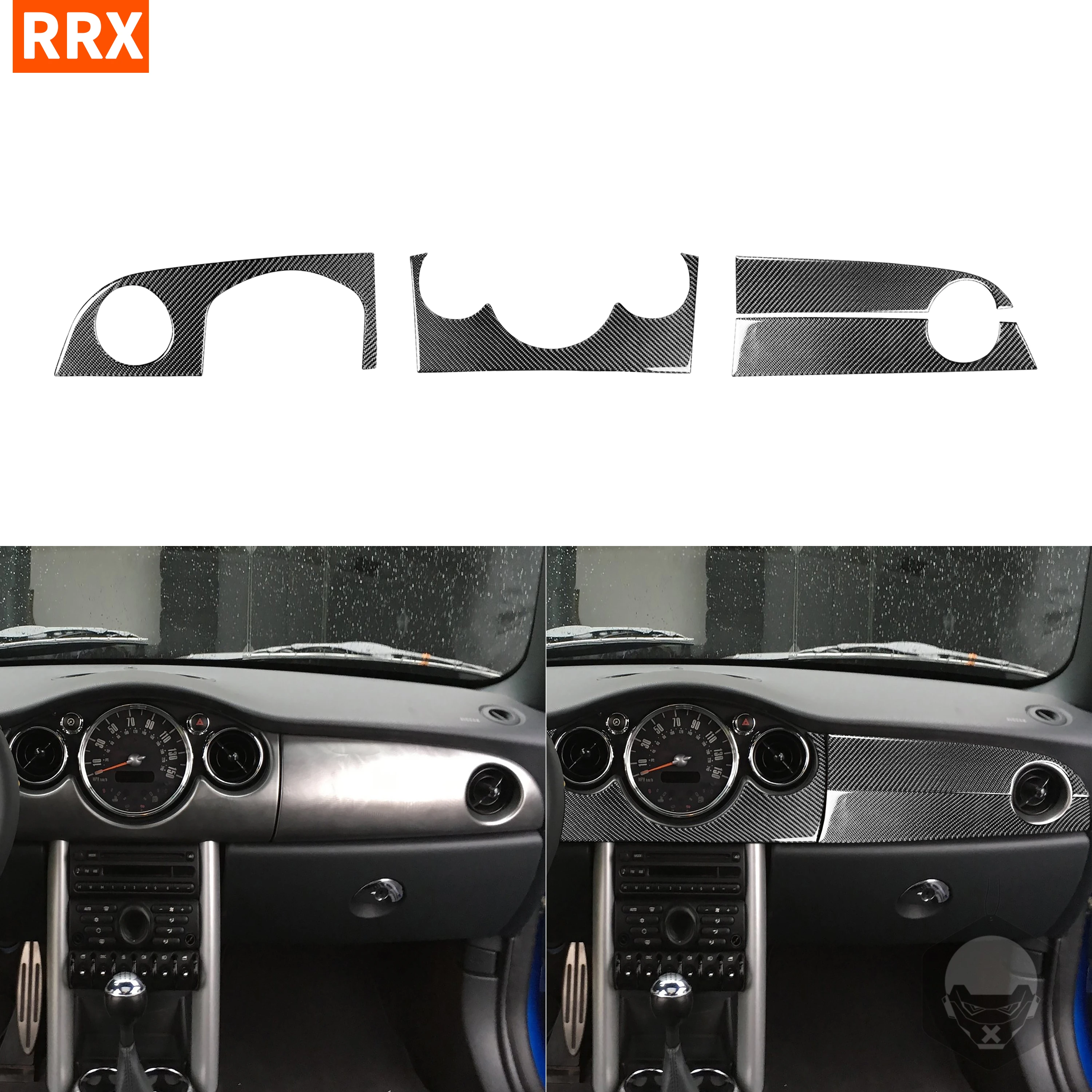 Autocollants En Fiber De Carbone Pour Mini Cooper S One Trappe R50 R53 05 06 Ensemble De Tableau De Bord Cadre De Compteur De Vitesse Accessoires D Interieur De Voiture Aliexpress