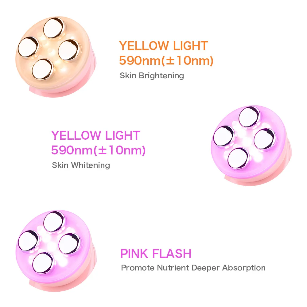 Electric Facial LED Photon Light Therapy Beauty Machine 5 in 1 EMS&RF Radio Frequency Led Brighteni