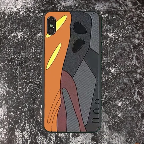 Роскошный спортивный бренд 3D обувь кроссовки чехол для телефона для iPhone 7 8 Plus Tide силикагель чехол Coque для iPhone 11 Pro X XS Max XR - Цвет: Brown