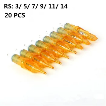 

BIOMASER 20pcs Disposable Semi-Permanent Makeup Tattoo Cartridge Needle RL/RM/M1/RS For Tattoo Machine Kit Tattoo Gun Supplies