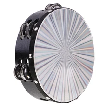 Прочный аккомпанемент ручной барабан колокольчик бубен ударный инструмент