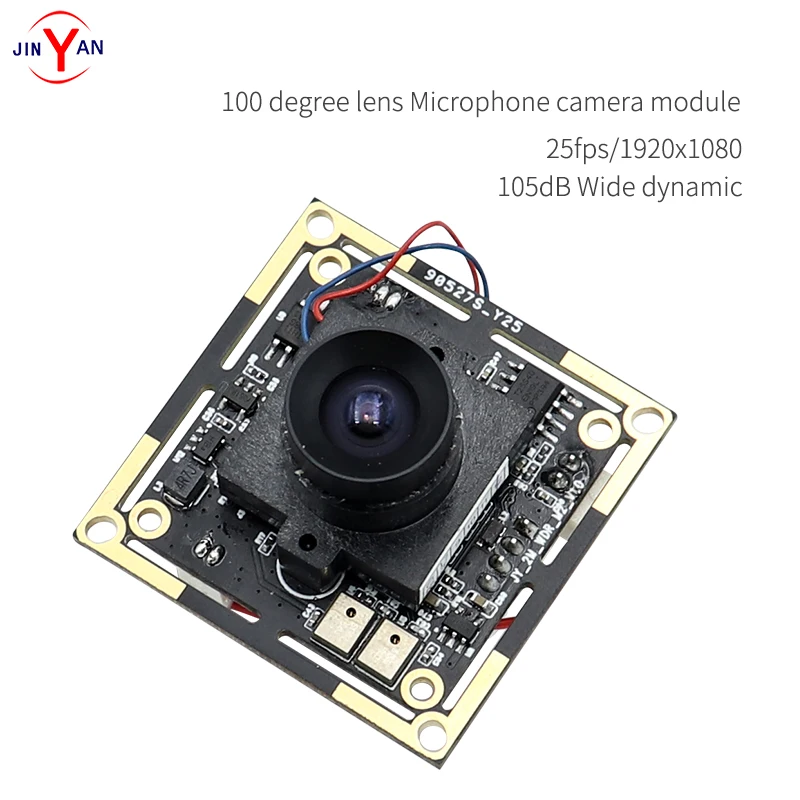 JY 2MP микрофон 105 дБ Широкий динамический WDR 1080P подсветка для фотосъемки на открытом воздухе с функцией распознавания лица USB модуль камеры