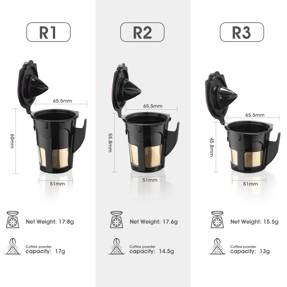 3 шт./лот Кофе фильтр корзины Нержавеющая сталь мех Совместимость Keurig 1.0 и 2.0 К Кубок многоразовые Кофе капсулы держатель для кофе