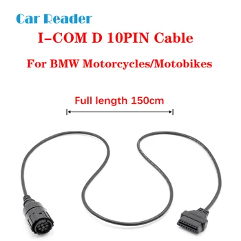 

OBD 2 OBD2 Car Diagnostic Auto Tool ODB2 Scanner Extension cable For BMW ICOM-D 10 Pin Cable For Motorcycles Motobikes ICOM D