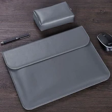 Новая сумка для ноутбука из искусственной кожи для мужчин и женщин с магнитной адсорбцией для Macbook Air 11 12 13 чехол Pro 15 Touch Bar Ультратонкий чехол