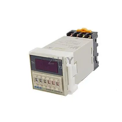 

0.1s - 99h 24V DC Programmable Double Time Delay Relay Digital Timer DH48S-S