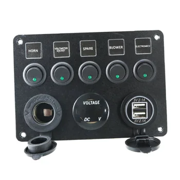 

Switch Switch panel Panel 12V For Car Boat Marine RV Camper IP68 Waterproof