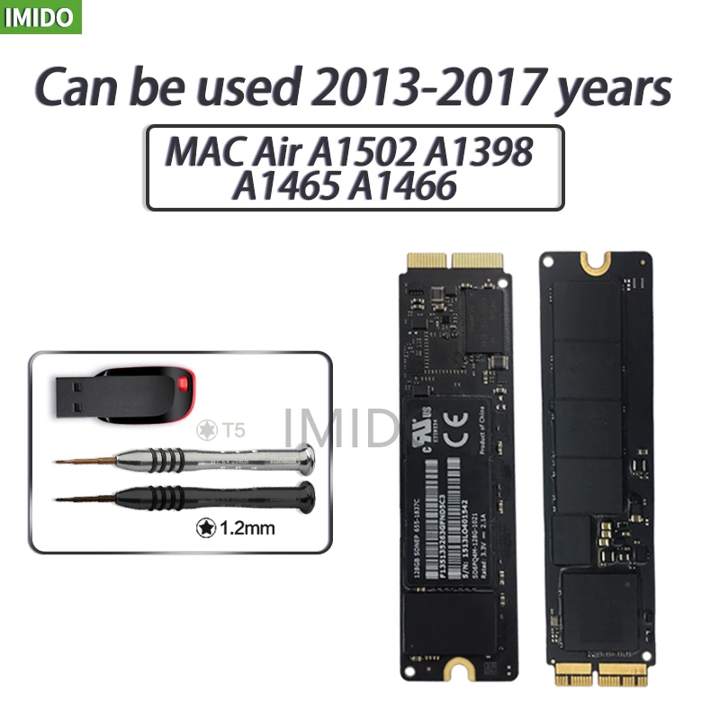Оригинальный твердотельный накопитель 512 ГБ SSD для Macbook Air 2013 2014 2015 A1465 A1466 imac PRO a1425