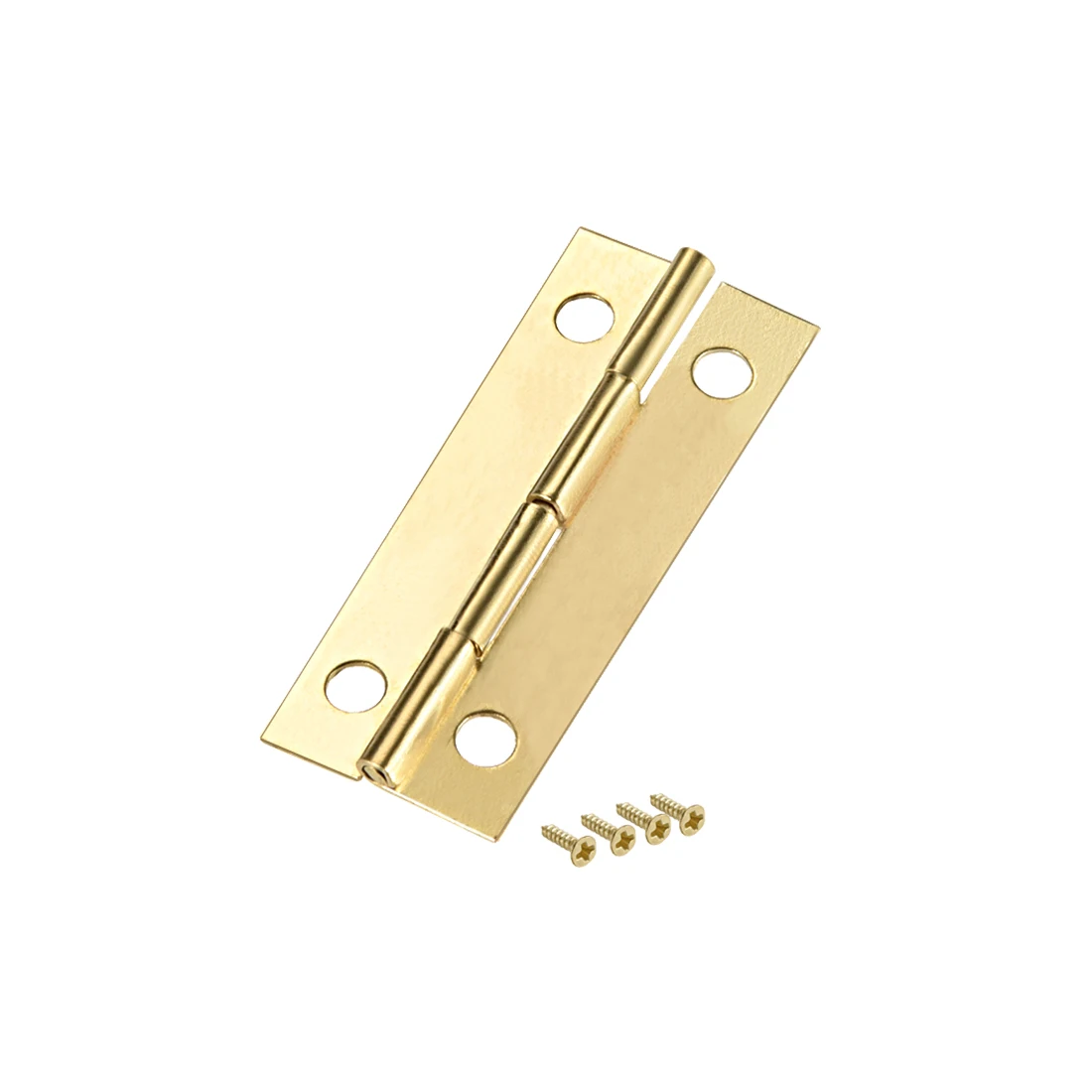 

uxcell 1.7" Small Hinge Jewelry Case Wooden Box Hinges Fittings Golden Plain 20pcs