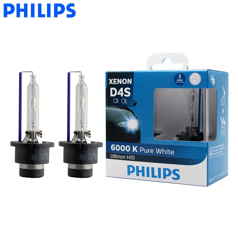 Philips D4S 42402WX 35 Вт Ultinon HID 6000K холодный синий ксеноновый белый светильник