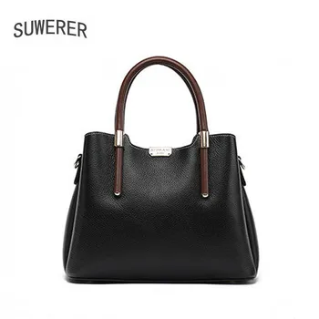 

Women Genuine Leather bag 2020 New Fashion Crossbody Bag Large capacity leather shoulder bag Women's handbags