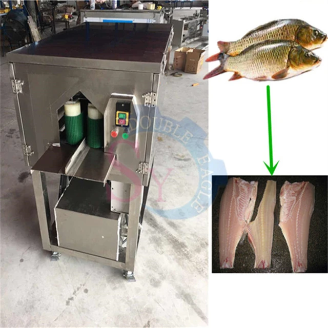 Stainless Steel 1500Kg/H Electric Salmon Fish Skin Peeling Skinner