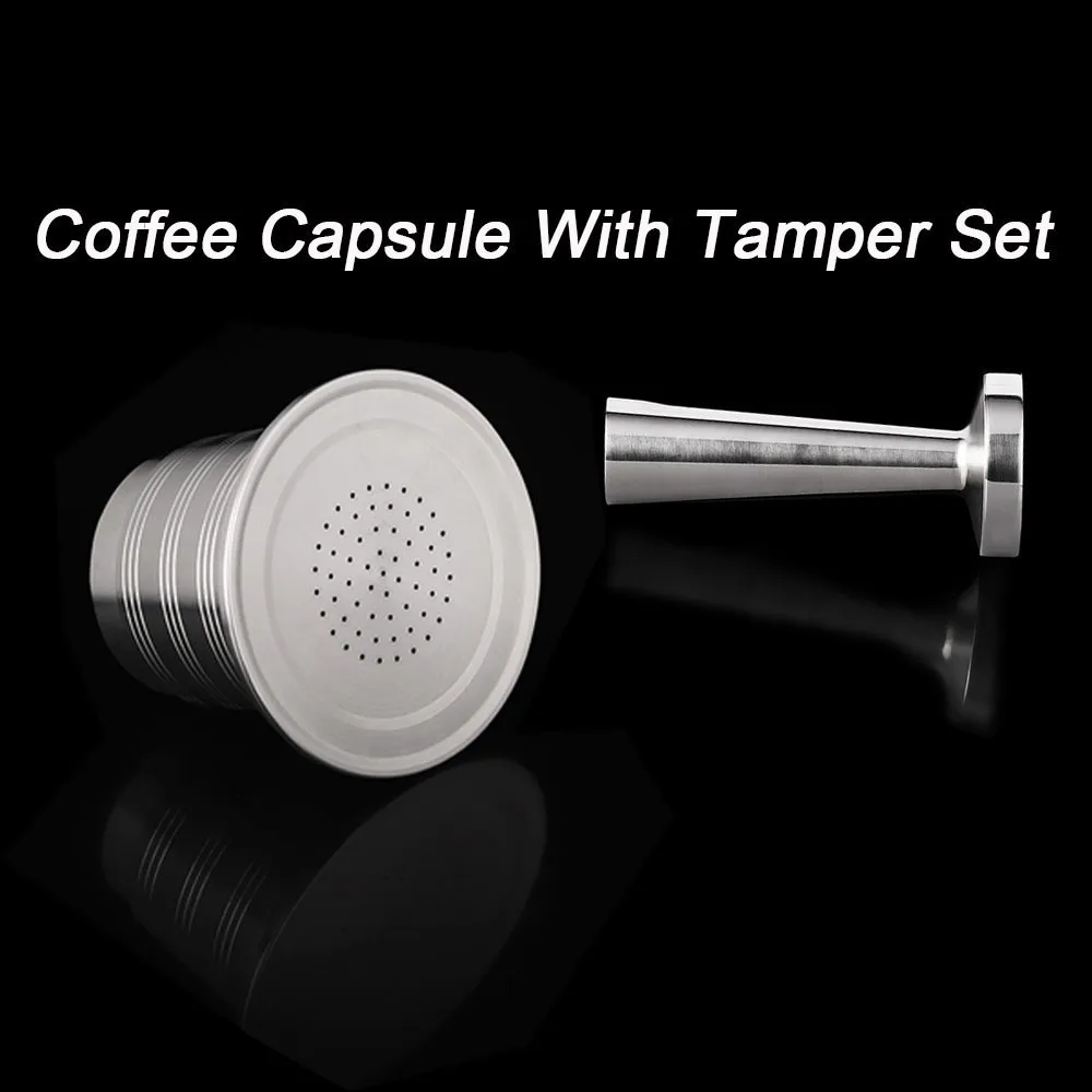 

Nespresso New Coffee Tamper Stainless Steel Filling Tool Refillable Solid Espresso Coffee Capsule Pressing Nespreso Coffee Grind