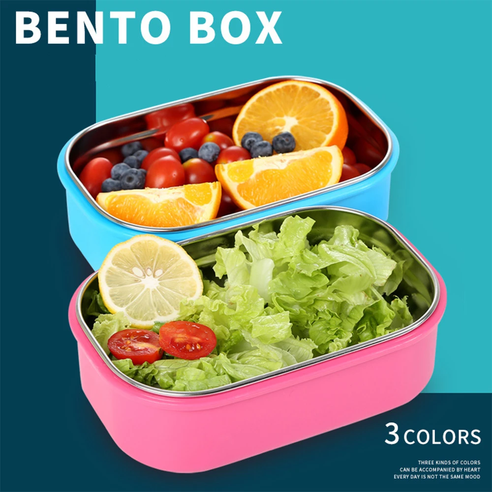 

Lunch Box Bento 304 Stainless Steel for School Kids Child Office Lunchbox Containers Food Storage Girls Leak Proof Eco-Friendly