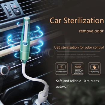 

Newest USB UV Disinfection Lamp Auto Car Fresh Air Ionic Purifier Sterilizer Y98C