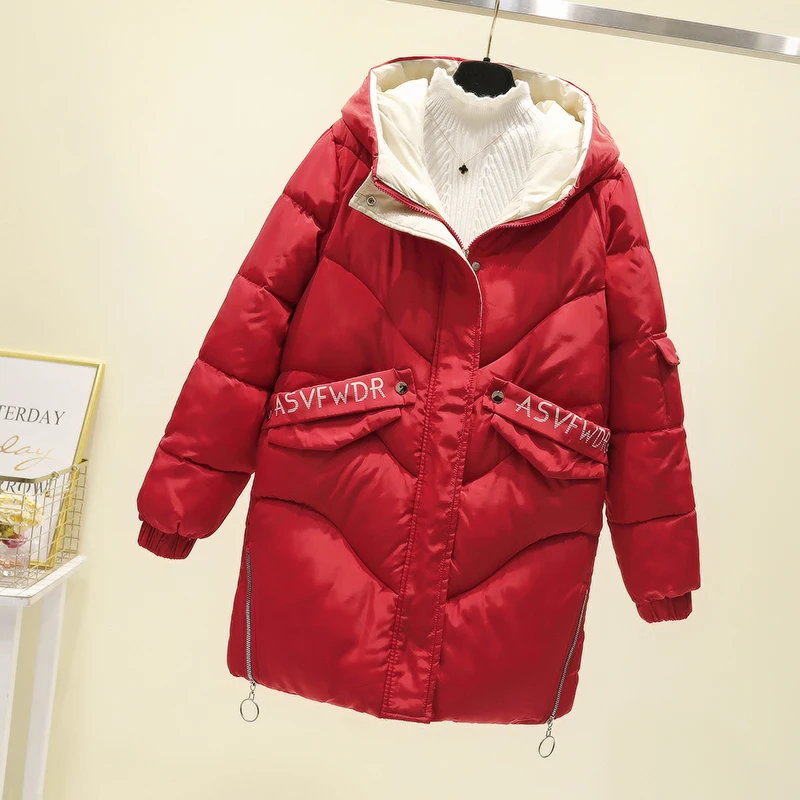 Зимняя куртка и пальто для женщин 2019 модная облегающая женская с капюшоном