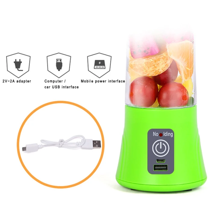 Portable Blender USB Mixer Electric Juicer Machine Smoothie Blender Mini Food Processor Personal Blender Cup Juicer 66CY