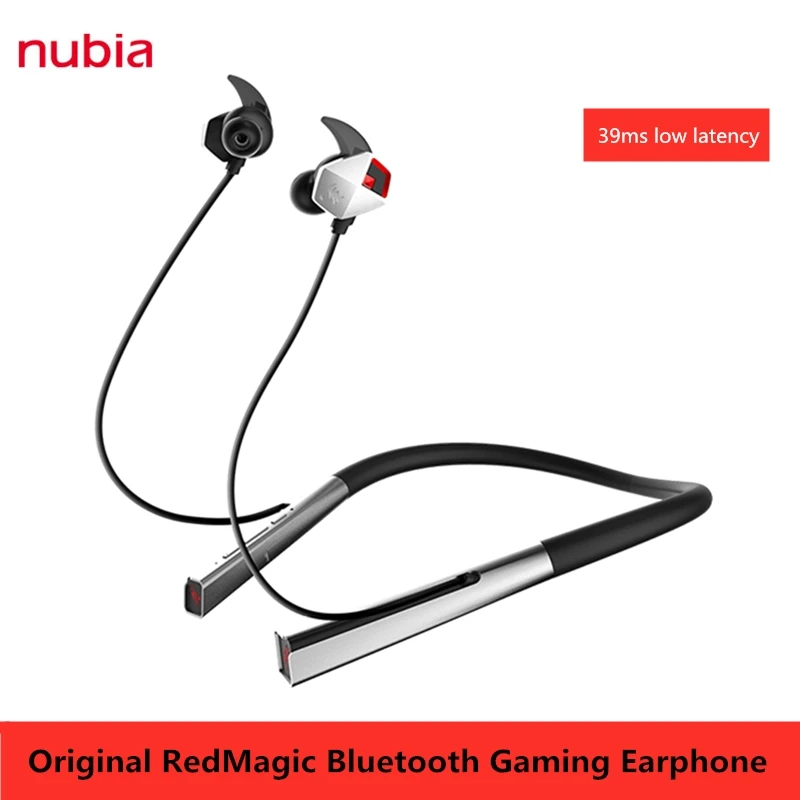 Original ZTE Nubia Earphone RedMagic 5G Bluetooth Earphones 39ms Low Latency Red Magic 5S Dao Feng Wireless Gaming Headset