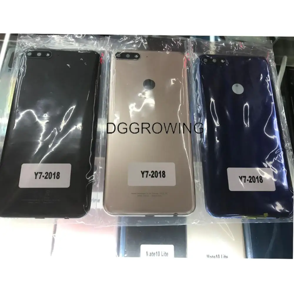 

VDG 1PCS Y7 Prime 2018 Battery Cover Back Housing Rear Door Case For Huawei Y7 Pro 2018 Battery Cover LND L22 LX2 L21 LX3